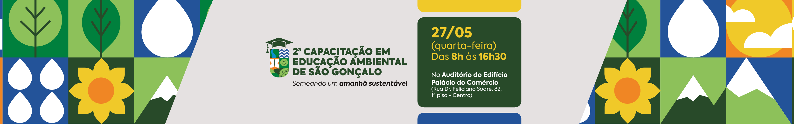 Banner capacitação em educação ambiental de são gonçalo