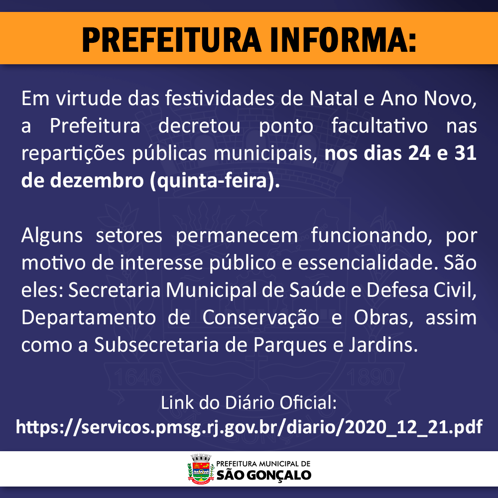 Prefeitura Municipal de São Gonçalo Prefeitura Municipal de São Gonçalo