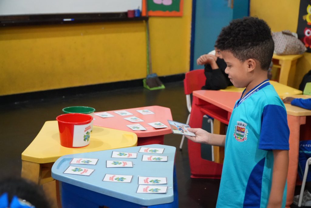 Projeto Meu Ambiente ensina sobre mundo saudável para alunos do Pré II